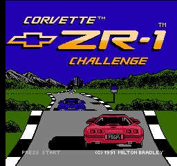 Corvette ZR-1 Challenge (Europe) Title Screen